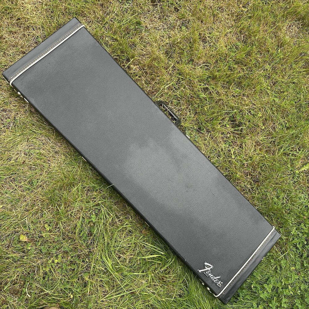 Vintage Fender Black Tolex Precision & Jazz Bass Hardshell Case *READ